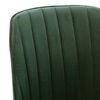 vidaXL Chaises pivotantes &agrave; manger lot de 6 vert fonc&eacute; velours