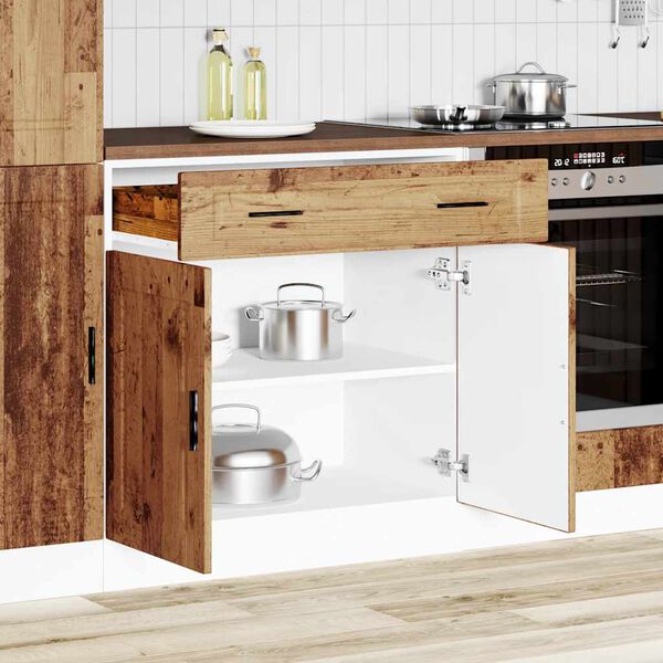 vidaXL Armoire de cuisine Porto vieux bois bois d'ingénierie