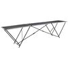 vidaXL Table &agrave; coller pliable MDF et aluminium 300 x 60 x 78 cm