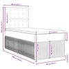 vidaXL Sommier &agrave; lattes de lit avec matelas bleu 90x190 cm velours