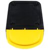 vidaXL Poubelles empilables avec couvercles 3 pcs noir PP 78 L