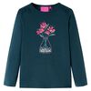 T-shirt pour enfants &agrave; manches longues vert fonc&eacute; 116