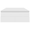 vidaXL Lit avec rangement et matelas Blanc 120 x 190 cm Simili cuir