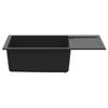 vidaXL &Eacute;vier Noir 780 x 500 mm 80% Quartz et 20% R&eacute;sine