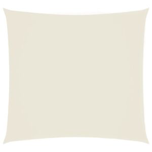 vidaXL Voile de parasol Tissu Oxford carr&eacute; 2,5x2,5 m Cr&egrave;me