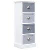 vidaXL Armoire lat&eacute;rale 35x30x90 cm Bois de Paulownia