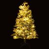 vidaXL Sapin de No&euml;l pr&eacute;-&eacute;clair&eacute; avec neige floqu&eacute;e/c&ocirc;nes 150cm PVC/PE
