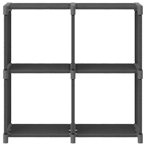 vidaXL &Eacute;tag&egrave;re d'affichage 4 cubes Gris 69x30x72,5 cm Tissu