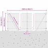 vidaXL Cl&ocirc;ture avec poteau Vert 1 x 25 m Acier et PVC