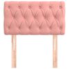 vidaXL T&ecirc;te de lit Rose 80x7x78/88 cm Velours