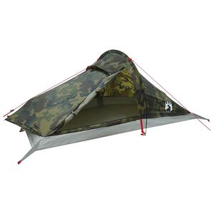 vidaXL Tente de randonn&eacute;e 4 personne Camouflage