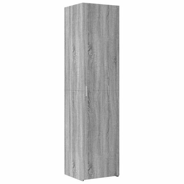 vidaXL Buffet haut sonoma gris 45x42,5x185 cm bois d'ing&eacute;nierie