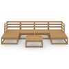 vidaXL Salon de jardin 7 pcs bois de pin massif