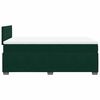 vidaXL Sommier &agrave; lattes de lit et matelas Vert fonc&eacute; 120x200cm Velours