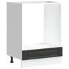 vidaXL Armoire &agrave; four Porto noir bois d'ing&eacute;nierie