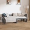 vidaXL Lit de jour sans matelas gris 90x190 cm bois de pin massif