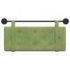 vidaXL T&ecirc;te de lit suspendue Vert clair 110 x 55 x 5 cm Velours