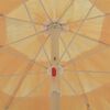 vidaXL Parasol de plage Naturel 180 cm Style hawa&iuml;en