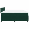 vidaXL Sommier &agrave; lattes de lit et matelas Vert fonc&eacute; 200x200cm Velours