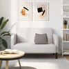 vidaXL Coussin de Dos Taupe 45 x 20 x 35 cm tissu