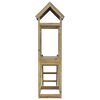 vidaXL Tour de jeu Marron 52,5 x 110,5 x 215 cm Bois solide impr&eacute;gn&eacute;