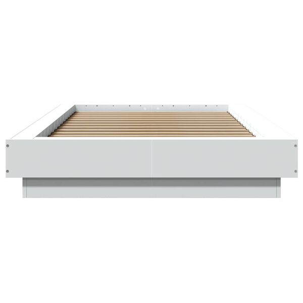 vidaXL Cadre de lit sans matelas blanc 100x200 cm
