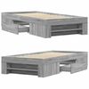 vidaXL Cadre de lit sans matelas sonoma gris 90x190 cm