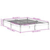 vidaXL Cadre de lit extra long sans matelas 140x220 cm bois massif pin