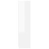 vidaXL Garde-robe Blanc brillant 50x50x200 cm Bois d&rsquo;ing&eacute;nierie