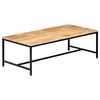 vidaXL Table basse 120x60x40 cm Bois de manguier solide brut
