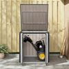 vidaXL Bo&icirc;te de Rangement de Jardin Noir 101,5 x 107 x 100 cm Acier
