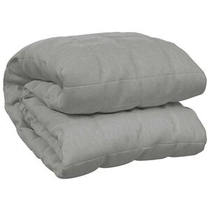 vidaXL Couverture lest&eacute;e Gris 120x180 cm 5 kg Tissu