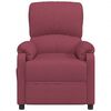 vidaXL Fauteuil de massage Rouge bordeaux Tissu