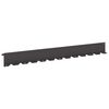 vidaXL Bordure de Pelouse 20 pc 102 x 10 x 4 cm Acier Noir
