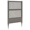 vidaXL Trellis avec pique Gris 99 x 6 x 165 cm PP
