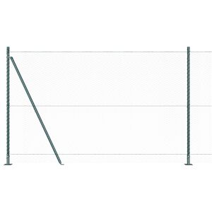 vidaXL Cl&ocirc;ture hexagonale avec base en b&eacute;ton 10 x 1,6 m Vert Maille