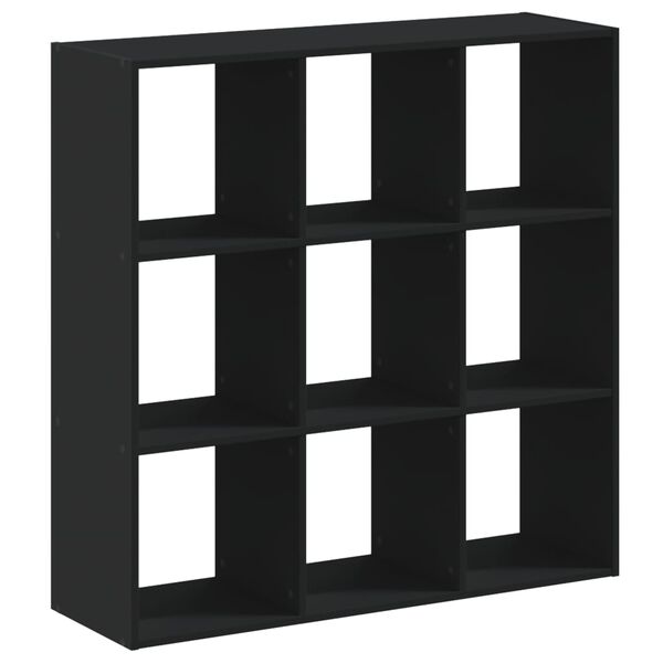 vidaXL Biblioth&egrave;que noir 102x32x102 cm bois d'ing&eacute;nierie