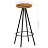 vidaXL Chaises de bar lot de 4 bois de manguier solide