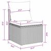 vidaXL Ensemble de salle &agrave; manger pour jardin 6 pcs Noir et Marron