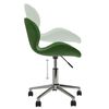 vidaXL Chaise pivotante de salle &agrave; manger Vert fonc&eacute; Velours