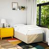 vidaXL Cadre de lit sans matelas cr&egrave;me 90x200 cm tissu
