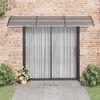 vidaXL Auvent de porte Noir 300x100 cm Polycarbonate