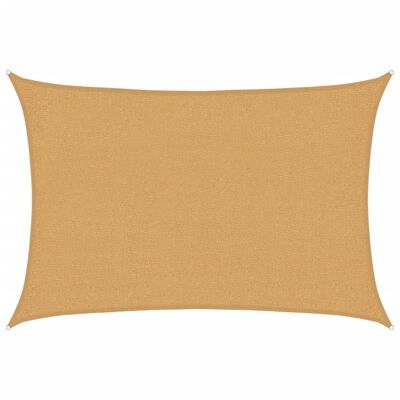 vidaXL Voile d'ombrage 160 g/m² rectangulaire sable 2x2,5 m PEHD