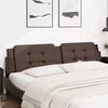 vidaXL Coussin de t&ecirc;te de lit Zadar marron 200 cm similicuir