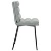 vidaXL Chaises &agrave; manger lot de 4 Gris clair Velours