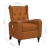 vidaXL Fauteuil de massage inclinable marron velours