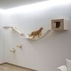 Kerbl Mur d'escalade pour chats Andes 52x40x32 cm Naturel et blanc