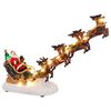 vidaXL D&eacute;cor de table de No&euml;l 31,5 x 6,5 x 16 cm R&eacute;sine Multicolore