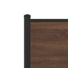 vidaXL Cadre de lit en m&eacute;tal sans matelas ch&ecirc;ne marron 80x200 cm