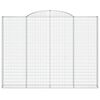 vidaXL Paniers &agrave; gabions arqu&eacute;s 6 pcs 300x30x220/240 cm fer galvanis&eacute;